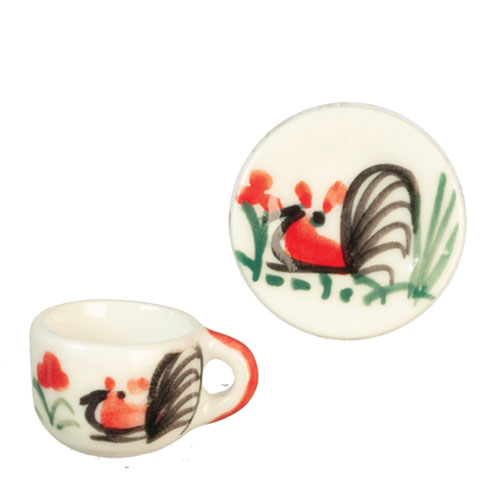 Cup/Saucer W/Design